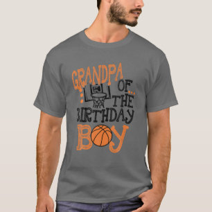 Grandpa Of The Birthday Boy Basketball Lovers T-Shirt