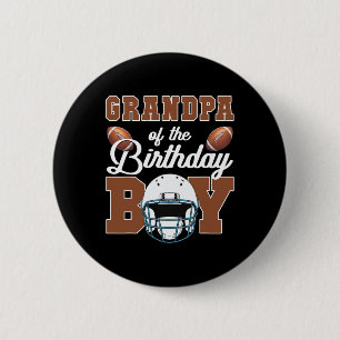 Grandpa Of The Birthday Boy Football Party Family 2 Inch Round Button