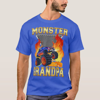 Grandpa of the Birthday Boy Monster Truck Matching T-Shirt