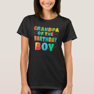 Grandpa Of The Birthday Boy Rex Dinosaur Papa 3rd T-Shirt