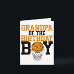 Grandpa Of The Birthday Boy Sketll Family Birthday Card<br><div class="desc">Grandpa Of The Birthday Boy Sketll Family Birthday</div>