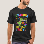 Grandpa Of The Birthday Boy T Rex Funny Dinosaur B T-Shirt<br><div class="desc">Grandpa Of The Birthday Boy T Rex Funny Dinosaur Boy Party</div>