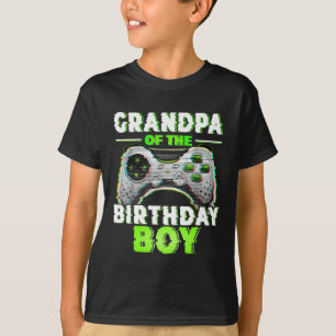 Grandpa Of The Birthday Boy Video Gamer Matching F T-Shirt