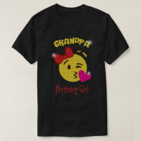 Grandpa of the Birthday Girl Emoji Birthday Party