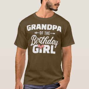 Grandpa of the birthday granddaughter girl T-Shirt