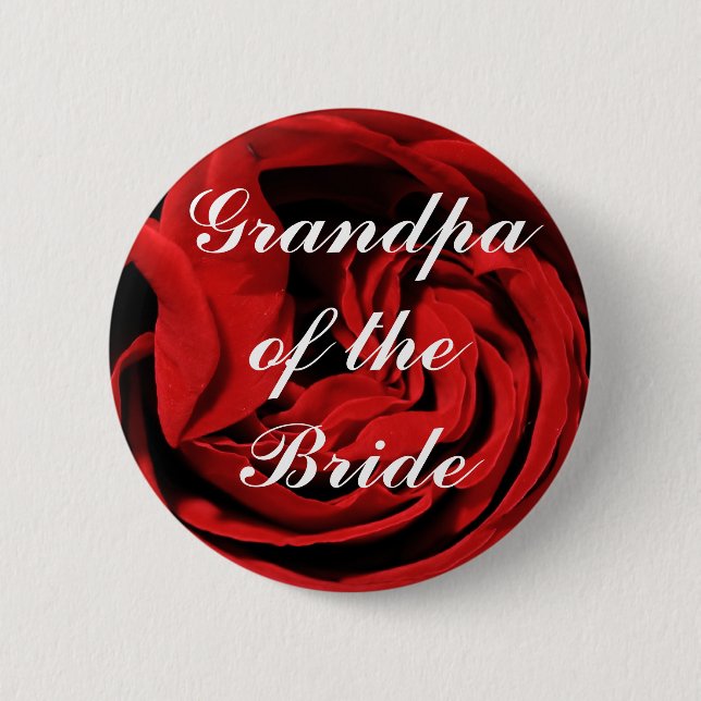 Grandpa Of The Bride 2 Inch Round Button (Front)