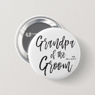 Grandpa of the Groom   Script Wedding 2 Inch Round Button