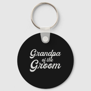 Grandpa Of The Groom Shirts For Men Keychain