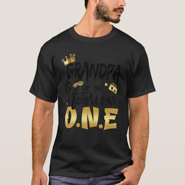 Grandpa Of The Notorious One Old School Hip Hop 1s T-Shirt (Front)