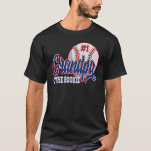 Grandpa Of The Rookie Baseball 1st Birthday Baseba T-Shirt