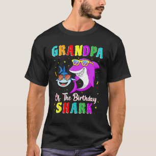 Grandpa Of The Shark Birthday Family Birthday Gran T-Shirt