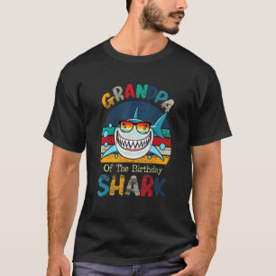 Grandpa Of The Shark Birthday Matching Family T-Shirt