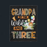 Grandpa Of The Wild And Three 3rd Birthday Boy Saf Fleece Blanket<br><div class="desc">Grandpa Of The Wild And Three 3rd Birthday Boy Safari Truck</div>