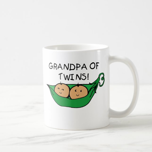 Grandpa of Twins Pod Coffee Mug (Right)
