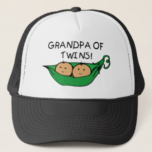 Grandpa of Twins Pod Trucker Hat