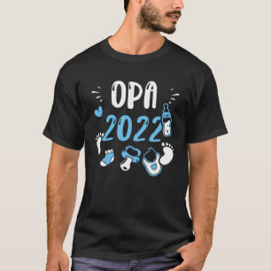 Grandpa Opa 2022  Baby Boy Sayings T-Shirt
