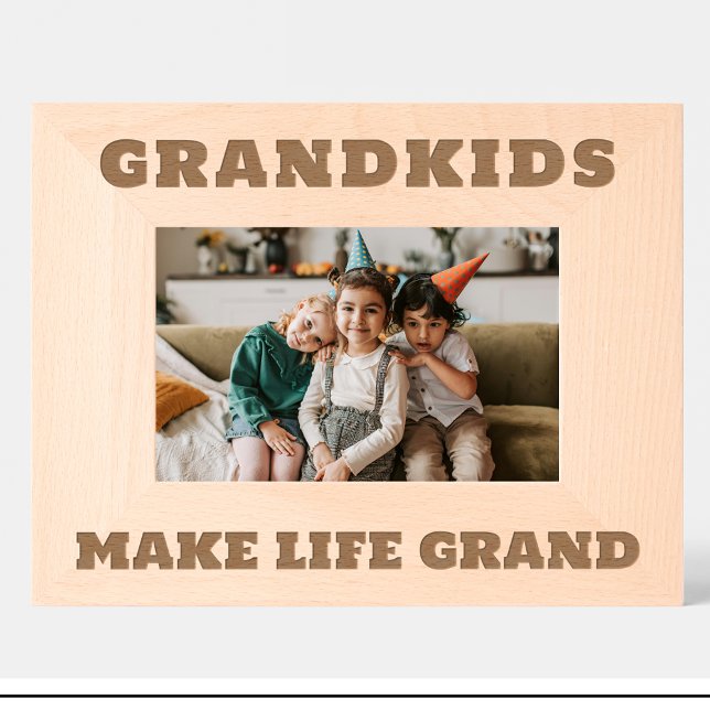 Grandpa Parents Cadre photo en bois personnalisé (Créateur téléchargé)