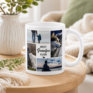 Grandpa Photo Collage 4 Photos Best Grandpa Ever Coffee Mug