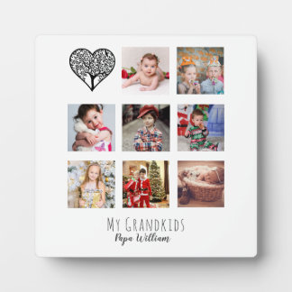 GRANDPA PHOTO COLLAGE GIFT PROUD GRANDAD PLAQUE