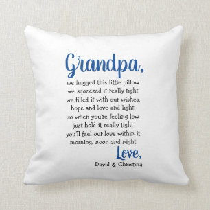 Grandpa Pillow Personalized Grandfather Gift