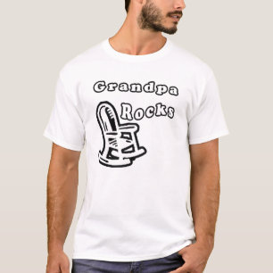 Grandpa Rock - BW T-Shirt