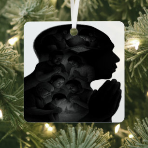 Grandpa’s Faith Journey Metal Ornament