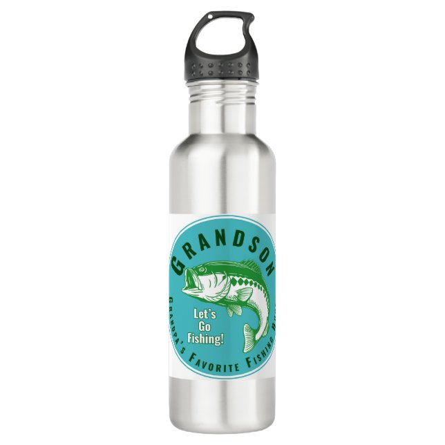 Grandpa’s Favourite Fishing Buddy 710 Ml Water Bottle (Front)