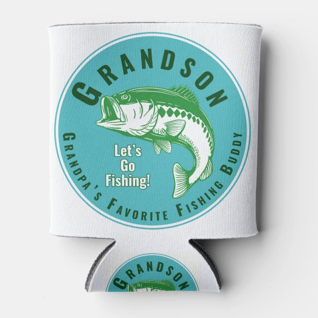 Grandpa’s Favourite Fishing Buddy Can Cooler (Front)
