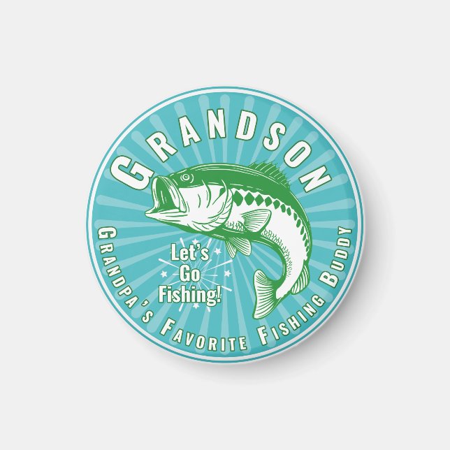 Grandpa’s Favourite Fishing Buddy Magnet (Front)