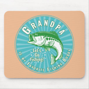 Grandpa’s Favourite Fishing Buddy Mouse Pad