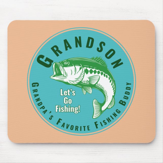 Grandpa’s Favourite Fishing Buddy Mouse Pad (Front)