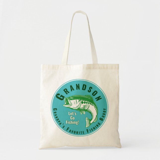 Grandpa’s Favourite Fishing Buddy Tote Bag (Front)