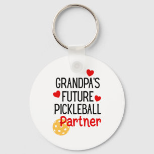 Grandpa S Future Ckleball Partner Granhild Toddler Keychain