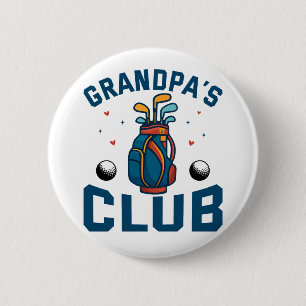 Grandpa’s Golf Club Gift Funny 2 Inch Round Button