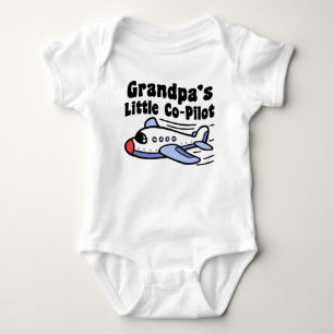 Grandpa’s Little Co-Pilot Baby Bodysuit