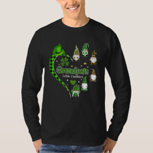 Grandpa S Little Gnomies Cute Gnomes Heart St Patr T-Shirt