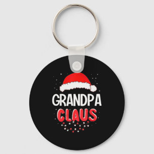 Grandpa Santa Claus Christmas Matching Costume Keychain