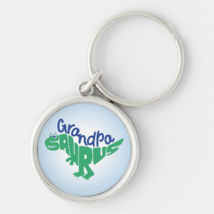 Grandpa Saurus Graphic Keychain