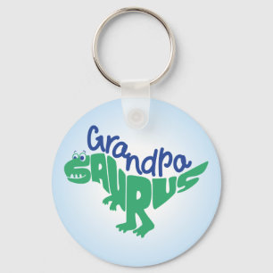Grandpa Saurus Graphic Keychain