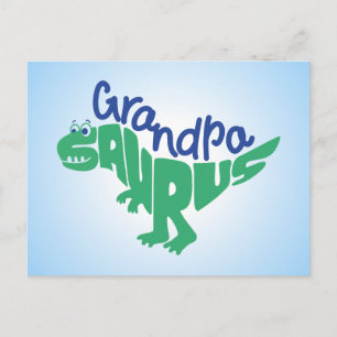 Grandpa Saurus Graphic Postcard