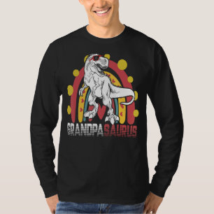 Grandpa Saurus Rex Dinosaur Father's Day Family Ma T-Shirt