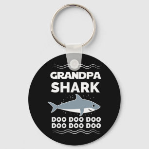 Grandpa Shark Doo Doo Doo Matching Family Keychain