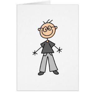 Grandpa Stick Figure Card