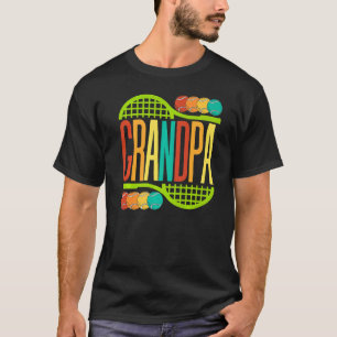 Grandpa Tennis Racket Balls Men Sport Sports Gran T-Shirt