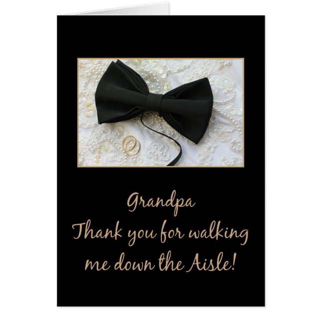 Grandpa   Thanks for Walking me down Aisle (Front)