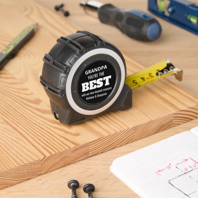 Grandpa The Best Love Beyond Measure Quote Black 1 (Woodwork)