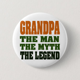 Grandpa - the Man, the Myth, the Legend! 2 Inch Round Button