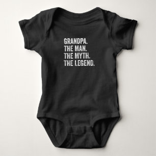 Grandpa The Man The Myth The Legend Funny Baby Bodysuit
