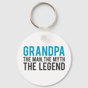 Grandpa, the Man, the Myth, the Legend Keychain