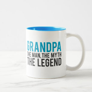 Grandpa, the Man, the Myth, the Legend Two-Tone Coffee Mug